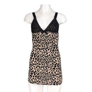 Victoria's Secret Y2K Slip Dress Sexy Little Things Cheetah Leopard Print Size M